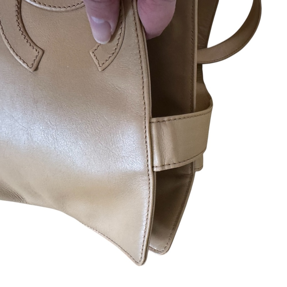 Chanel Shoulder Tote with COA — Yellowish-tan - Picture 4 of 16